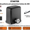 Starter - sada pohonu pro posuvnou bránu do 300 kg